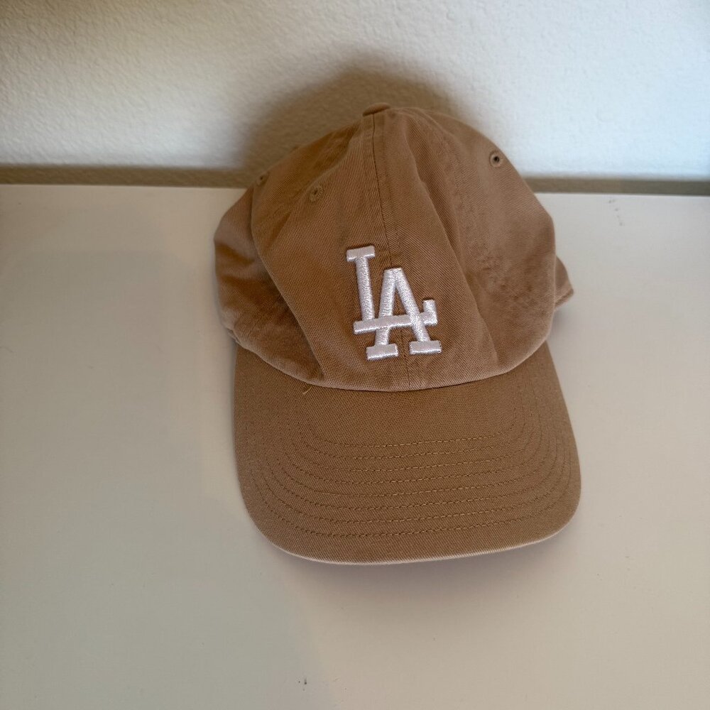 Tan LA Dodgers Baseball Hat
